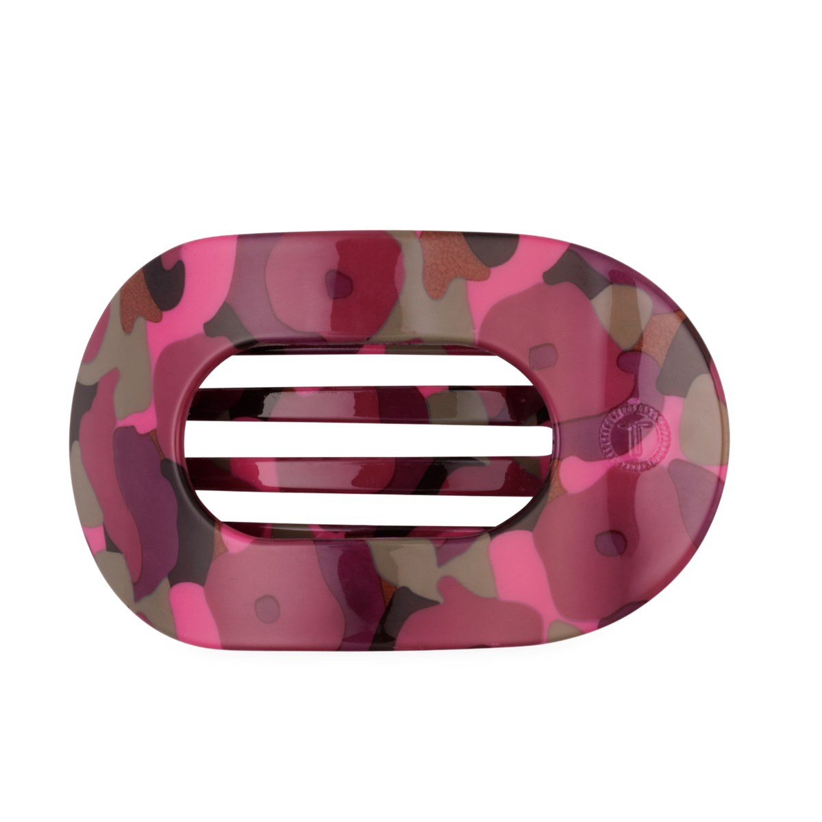 Round Flat TELETIE Clip | Large | Garden Glam