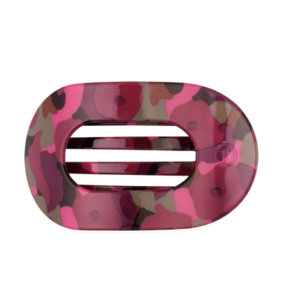 Round Flat TELETIE Clip | Large | Garden Glam