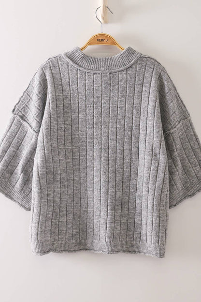 Allie Ribbed Knit Sweater