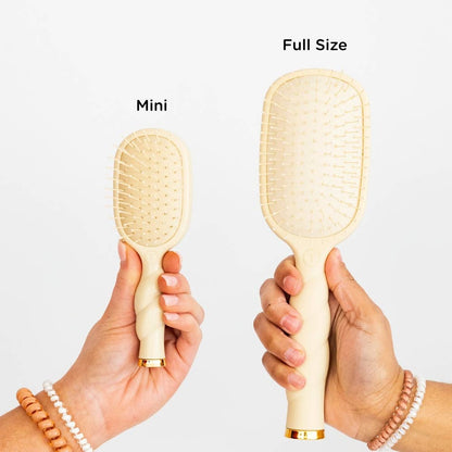 TELETIE Mini Detangler Brush for Medium Hair | Tan