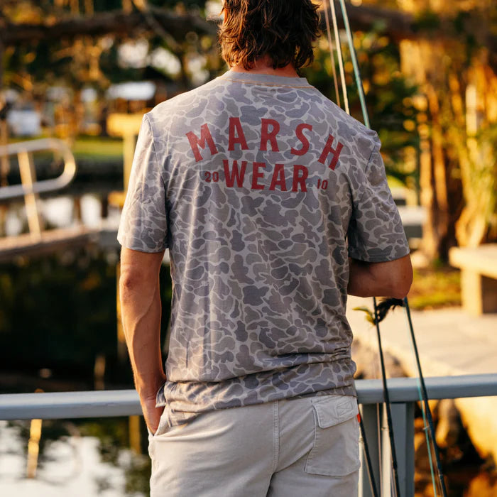 Khaki Mallard Camo Stackhouse Tech Tee