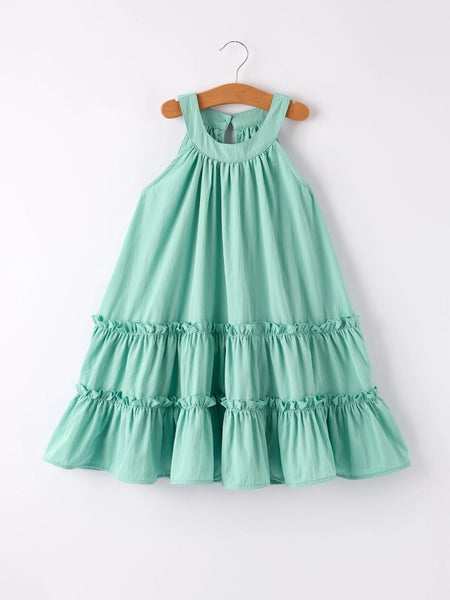 Youth Green Halter Dress