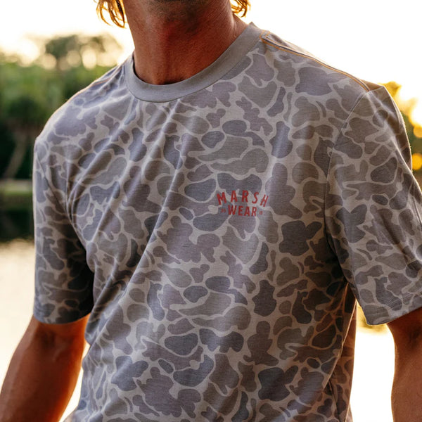 Khaki Mallard Camo Stackhouse Tech Tee