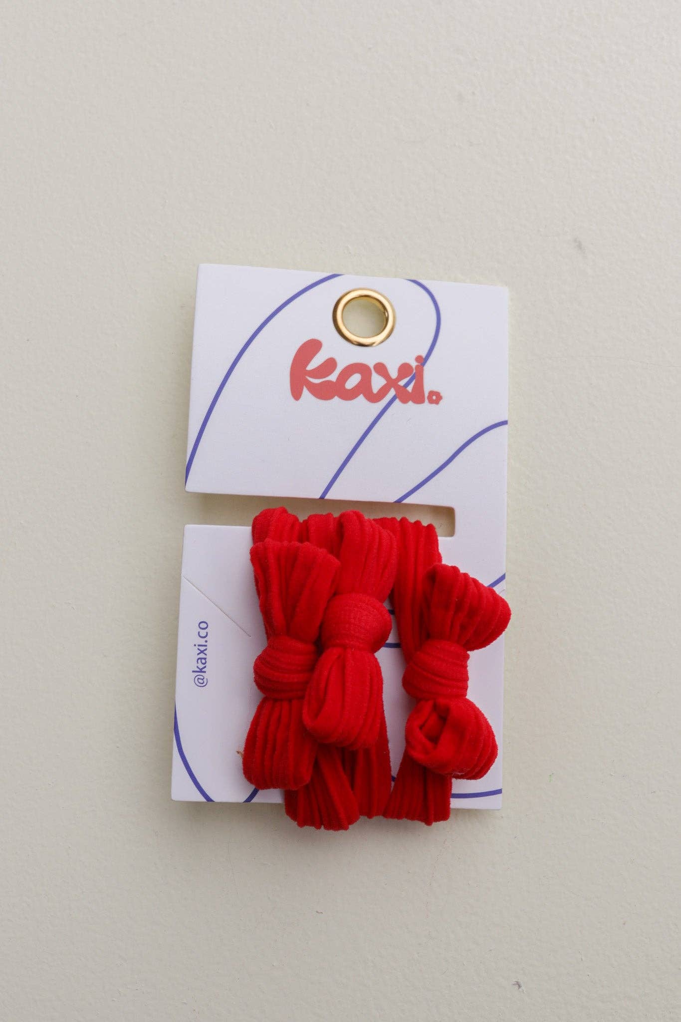 Kaxi Nylon Bow Slick Back Hair Ties