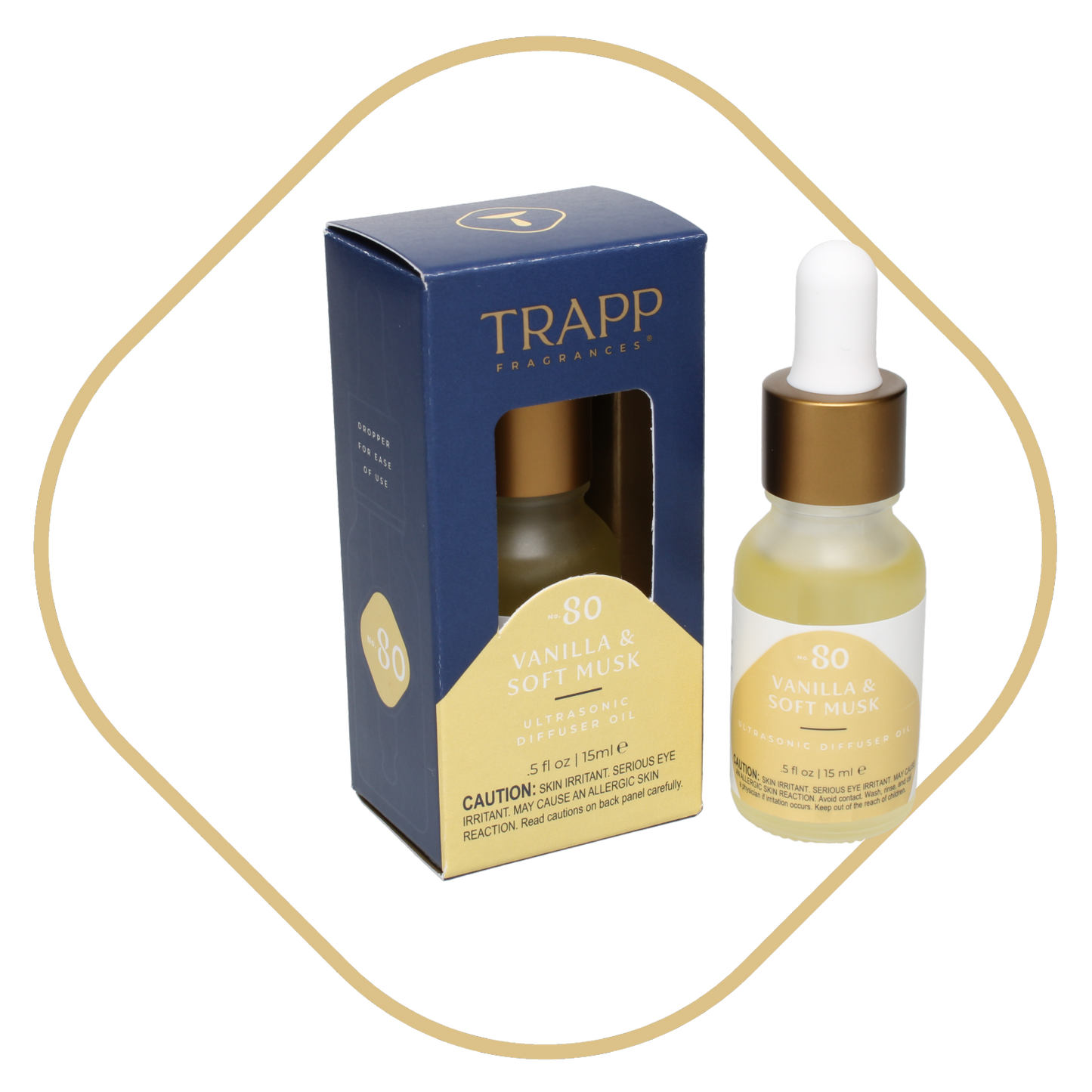 No. 80 Vanilla & Soft Musk  0.5 oz. Ultrasonic Diffuser Oil