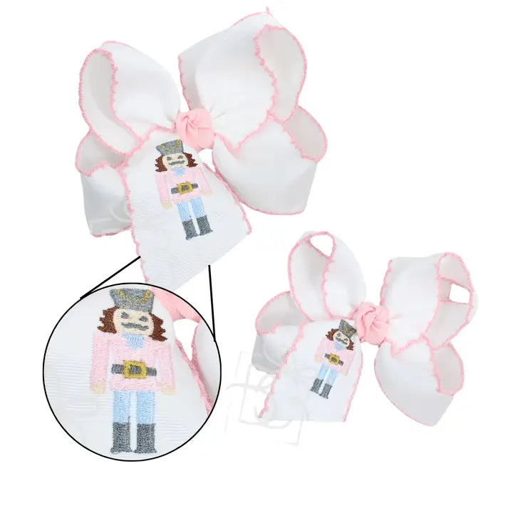 Beyond Creations Nutcracker Crochet Edge Bow