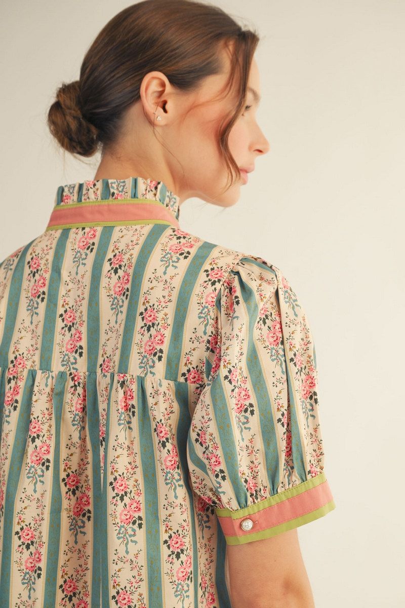 Jade Garden Floral Dress