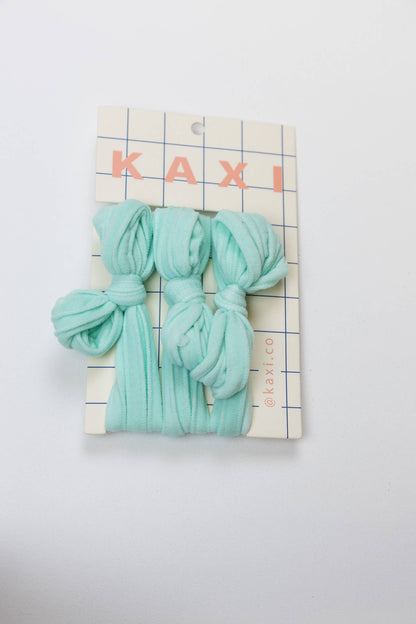 Kaxi Nylon Bow Slick Back Hair Ties