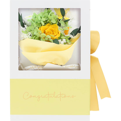 Yellow Congratulations Preserved Floral Bouquet