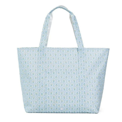 TRVL Petite Fleur Blue Jumbo X-Large Tote
