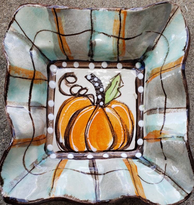 Fall Pumpkin Condiment Bowl