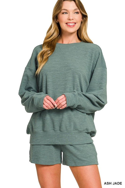 Ash Jade Olivia Pullover & Short Set
