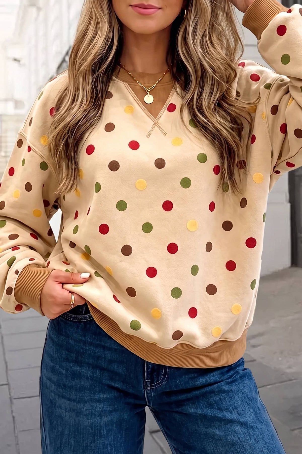 The Confetti Dot Pullover