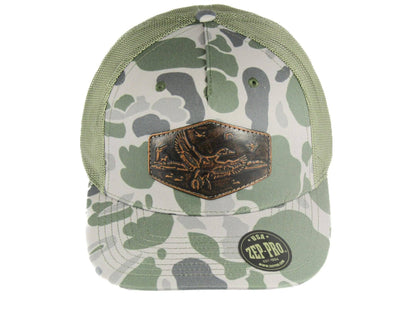 Green, Gray, & Camo Mallard Trucker Hat