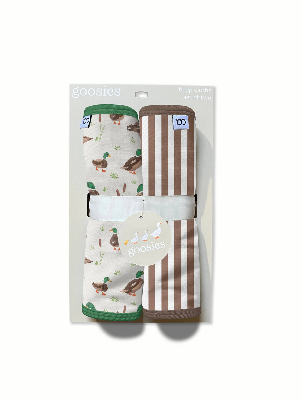 Mallard Drake Ducks Burp Cloth Set