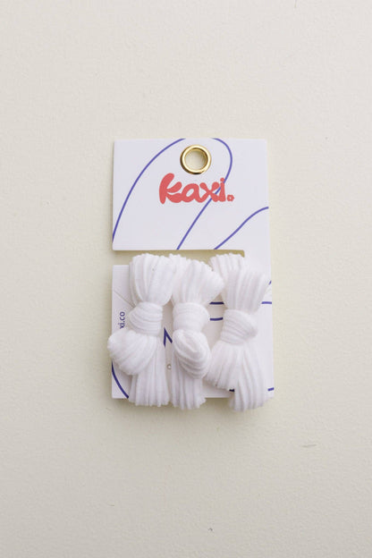 Kaxi Nylon Bow Slick Back Hair Ties