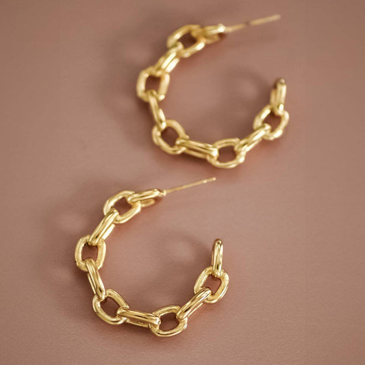 Open Waterproof Stainless Steel Hoop Earrings