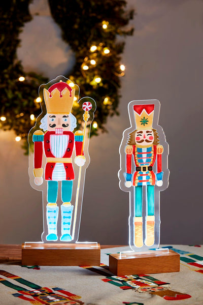 Mud Pie Nutcracker Light-Up Plaques