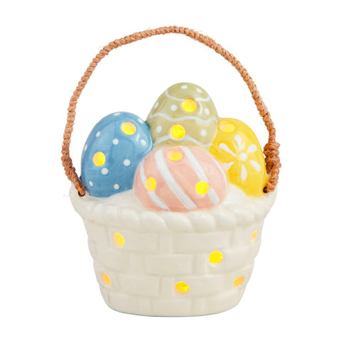 Mud Pie Easter Basket Light-Up Sitter