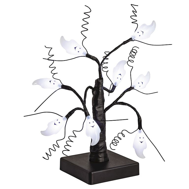 Mud Pie Ghost Led Icon Mini Trees