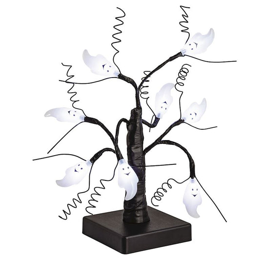 Mud Pie Ghost Led Icon Mini Trees