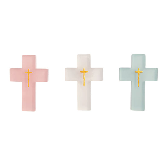 Mud Pie Painted Resin Crosses