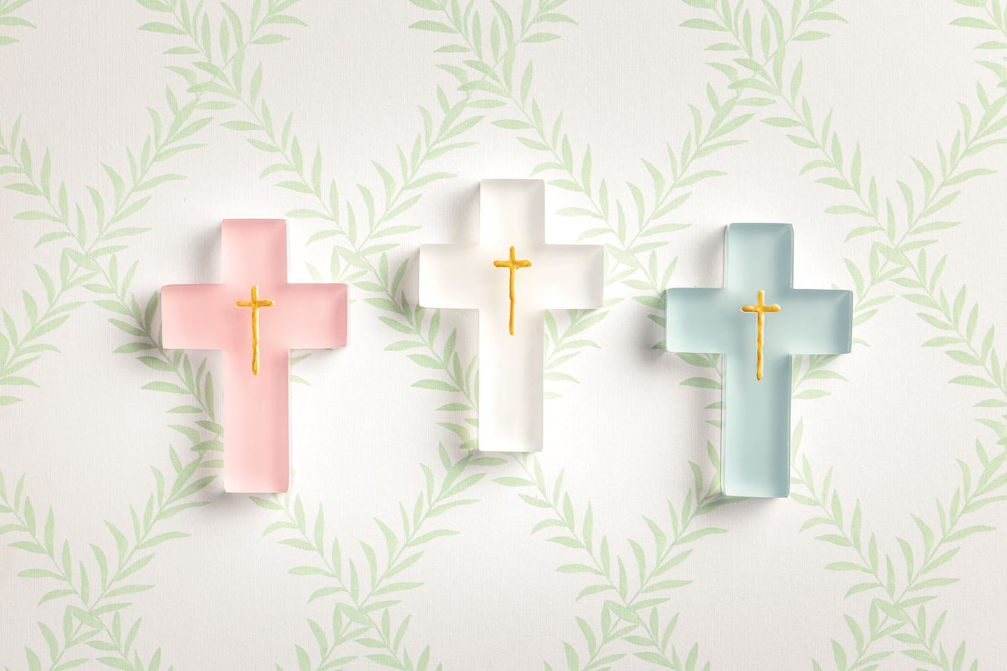 Mud Pie Painted Resin Crosses