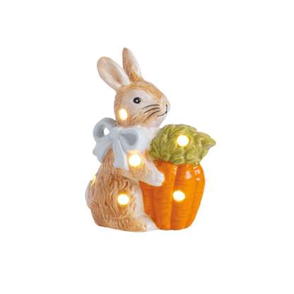 Mud Pie Bunny Carrot Light-Up Sitter