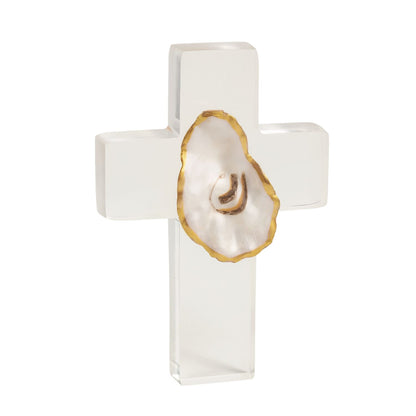 Mud Pie Oyster Shell Cross