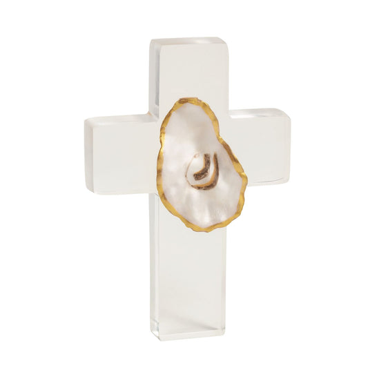 Mud Pie Oyster Shell Cross