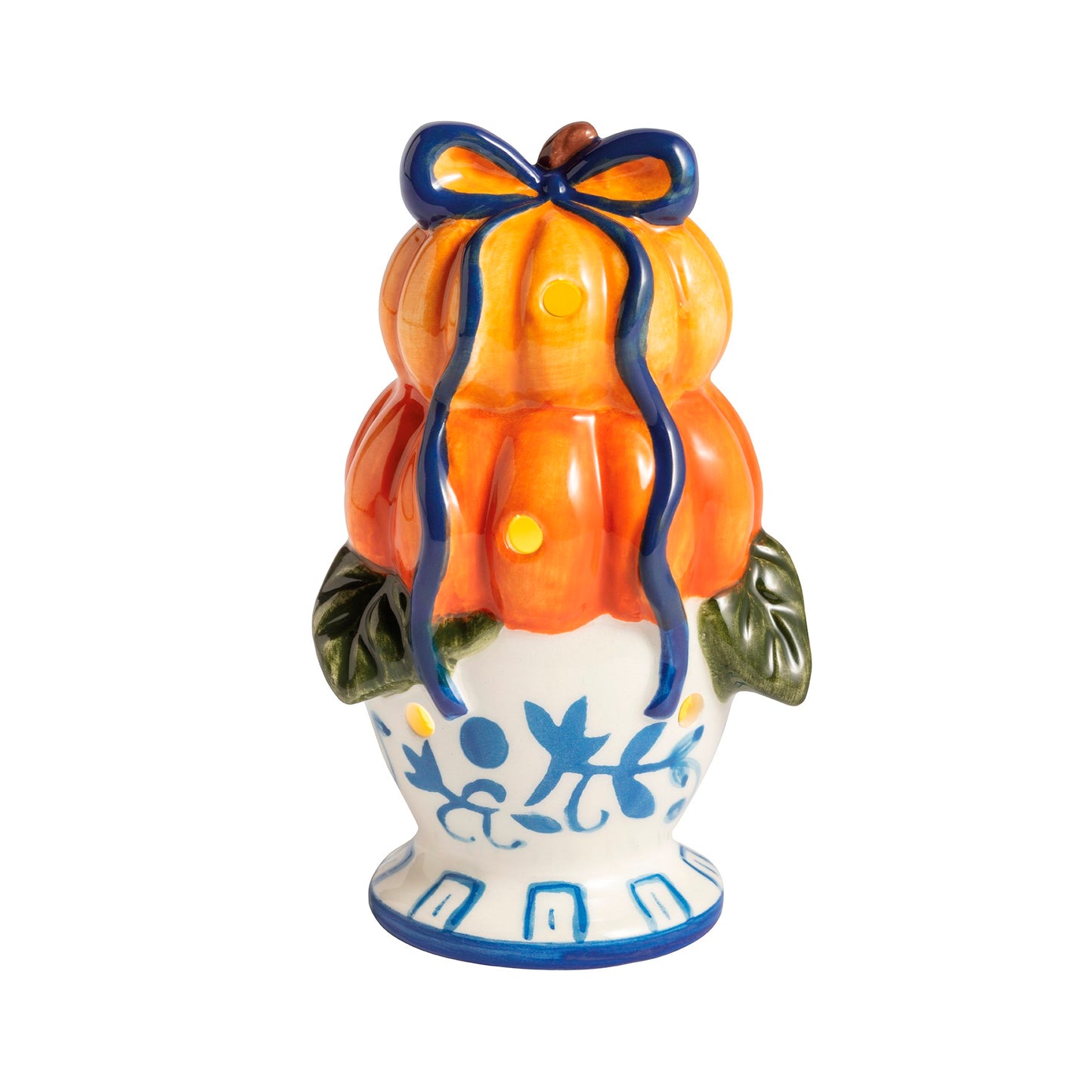 Mud Pie Pumpkin Topiary Light-Up Sitter