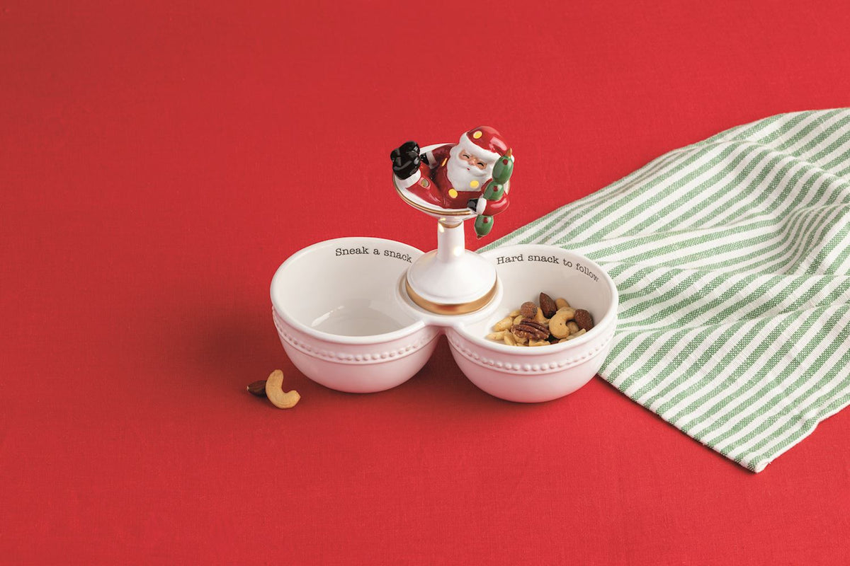 Mud Pie Santa Martini Light-Up Sitter