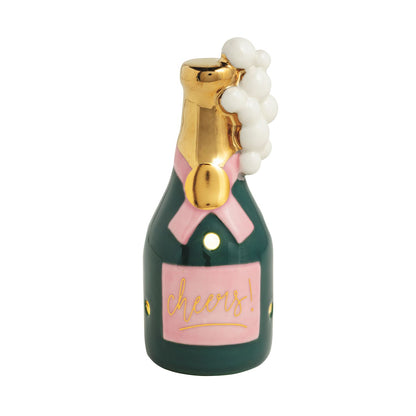 Mud Pie Cheers Champagne Light-Up Sitter