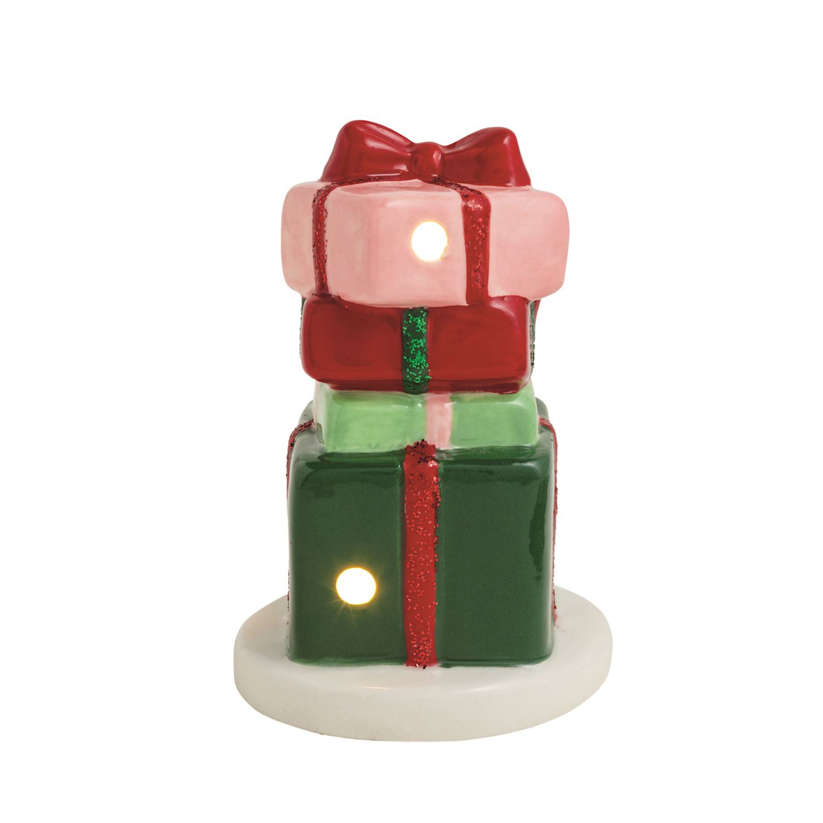 Mud Pie Christmas Present Light-Up Sitter