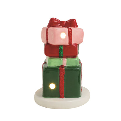 Mud Pie Christmas Present Light-Up Sitter