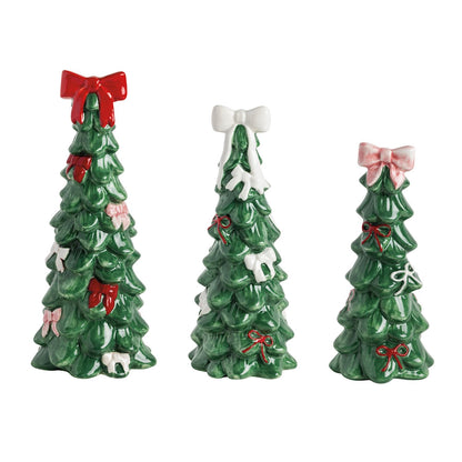 Mud Pie Bow Christmas Tree Sitters