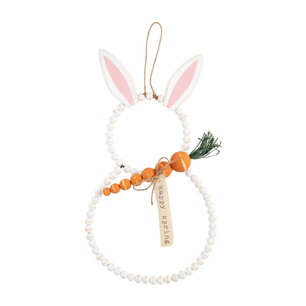 Mud Pie Beaded Bunny Door Hanger