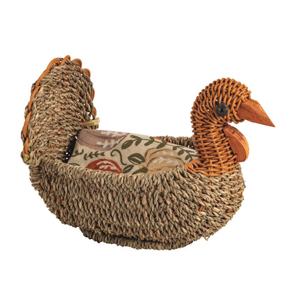 Mud Pie Turkey Basket & Towel Set