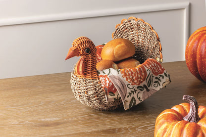 Mud Pie Turkey Basket & Towel Set