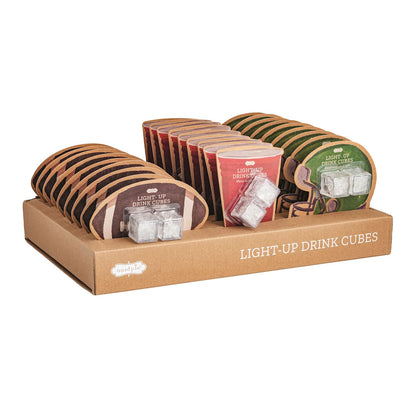 Mud Pie Tailgate Light-Up Drink Cube Set