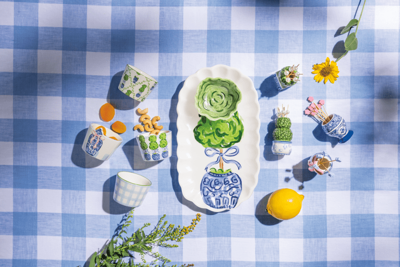 Mud Pie Topiary Tray Tidbit Set