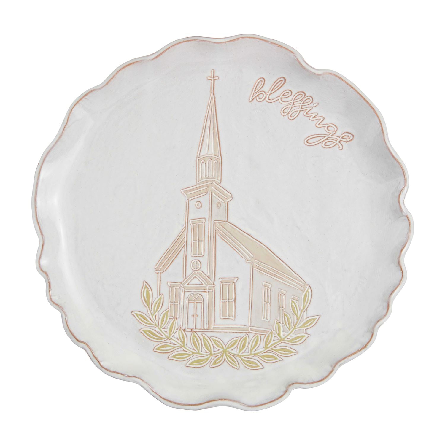 Mud Pie Church Blessing Platter