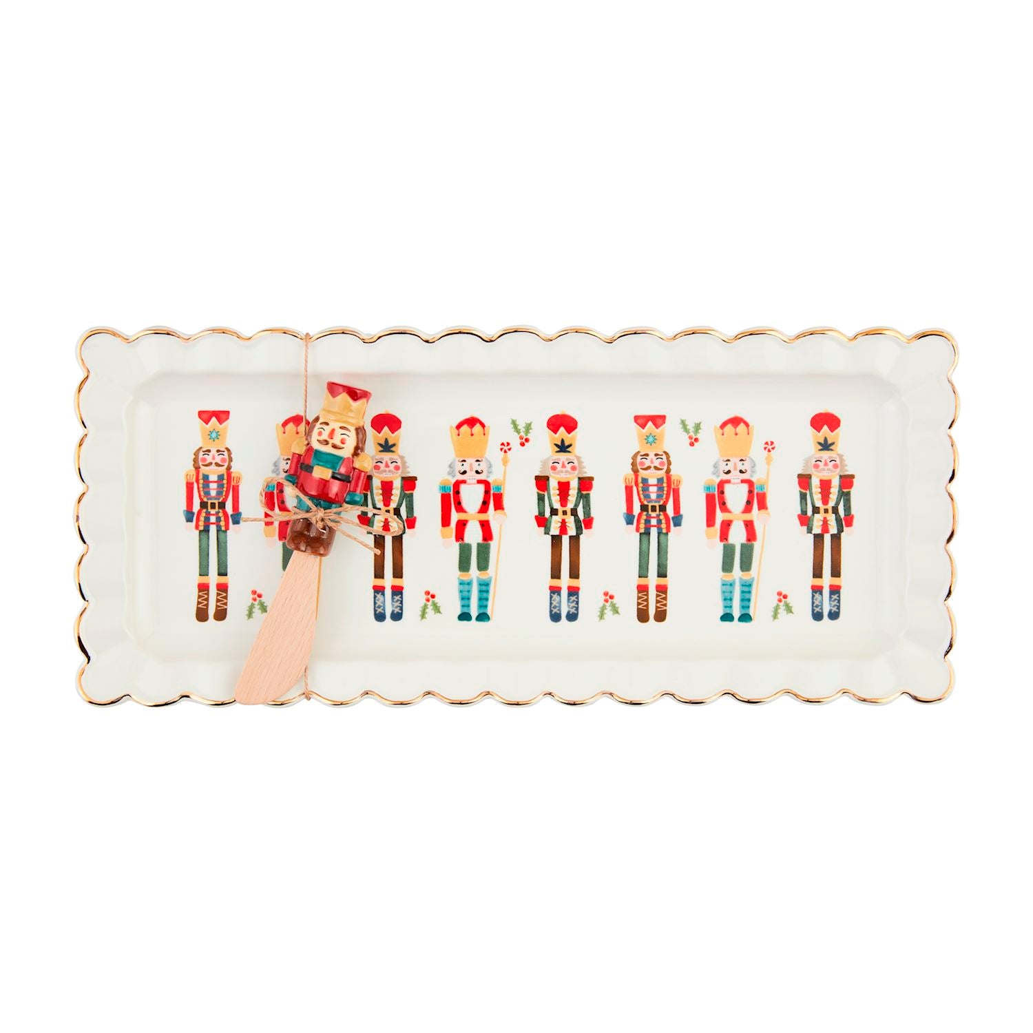 Mud Pie Nutcracker Hostess Set