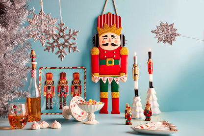 Mud Pie Nutcracker Glass Tray