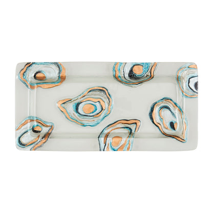 Mud Pie Oyster Glass Platter