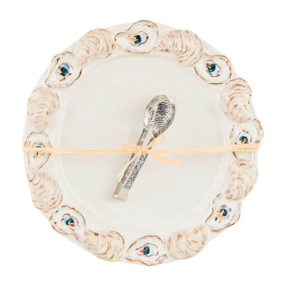 Mud Pie Round Oyster Platter Set