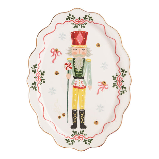 Mud Pie Nutcracker Small Platter