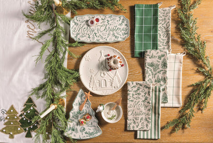Mud Pie White Christmas Church Plate