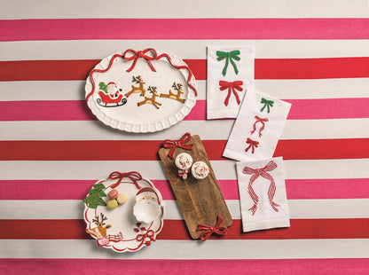 Mud Pie Santa Sleigh Platter