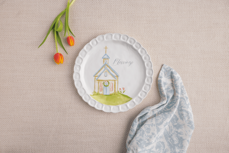 Mud Pie Church Blessings Platter